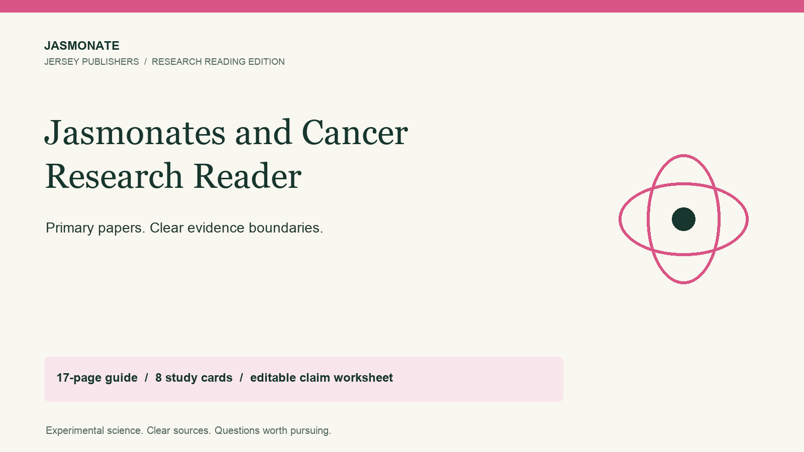 Jasmonates and Cancer Research Reader showing actual delivered pages or tools